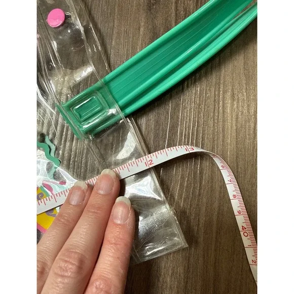 Vintage 1991 Sanrio Pool Clear Bag Just for Fun Bear Snap Close READ - Picture 9 of 11